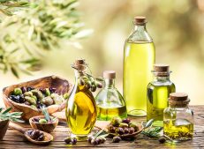Natural extra virgin olive oil bottle is made from organic and high quality olives.